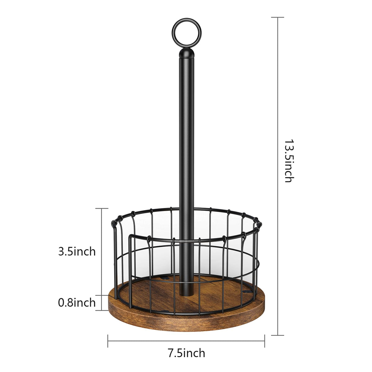Homode paper towel holder iron grid fence prevents towel scatter