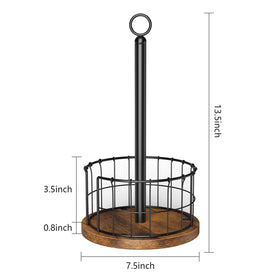 Homode paper towel holder iron grid fence prevents towel scatter
