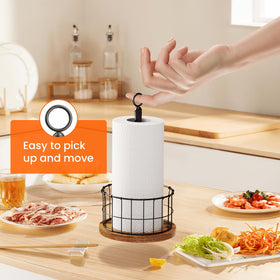 Homode paper towel holder weighted base providing solid counter stability