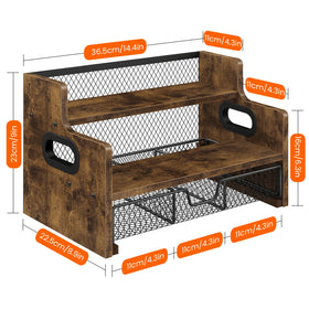 Homode rustic brown finish adds warm character to any counter