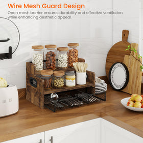 Homode syrup bottles display keeps flavors easily reachable on a stylish counter