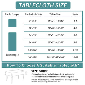 HOMOHEINI indoor-outdoor table cloth suitable for dining and camping.