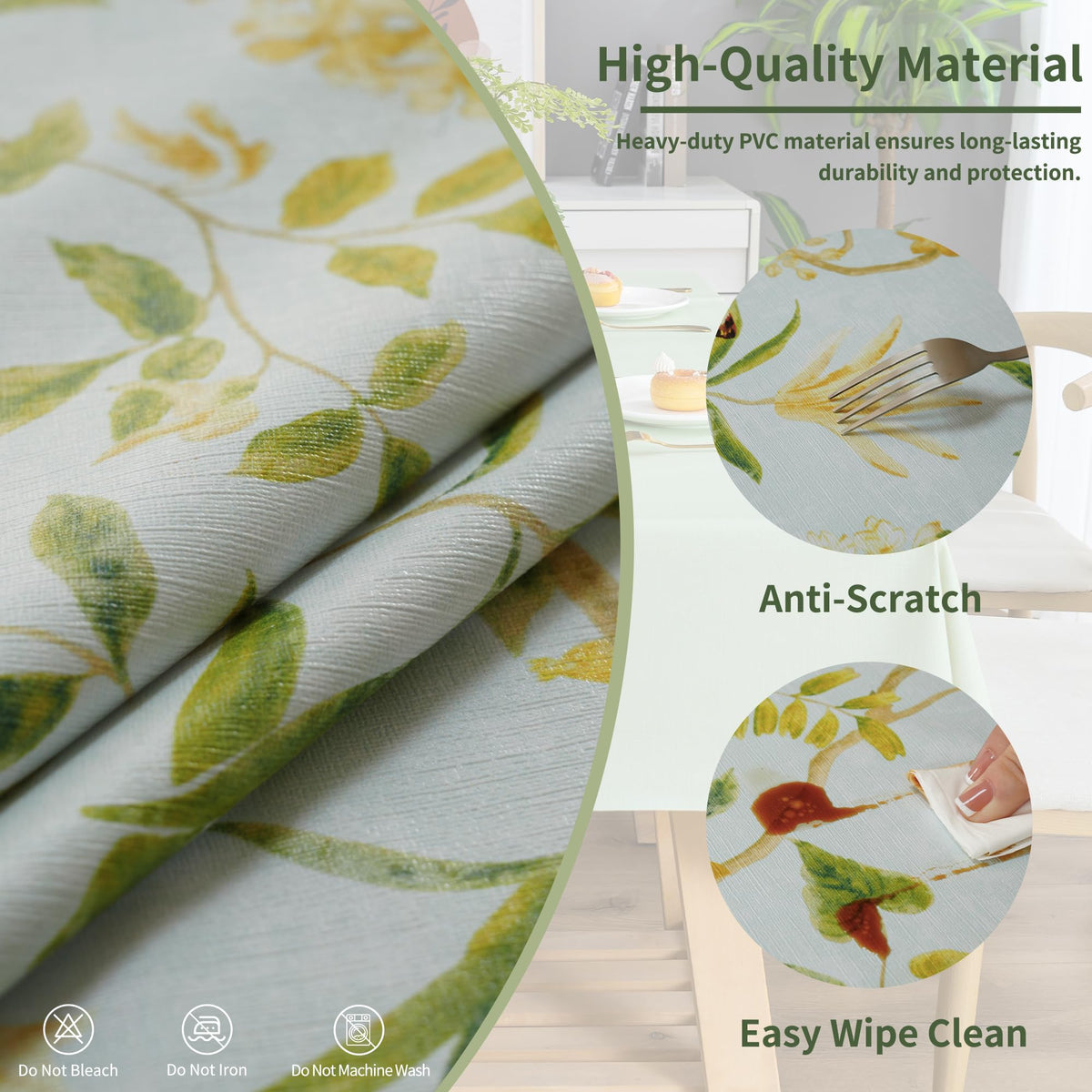 HOMOHEINI close-up of non-slip flannel backing for grip and surface protection