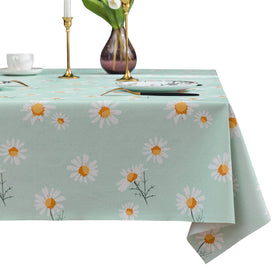 HOMOHEINI rectangle table cloth waterproof 52x70 protects surfaces from spills.