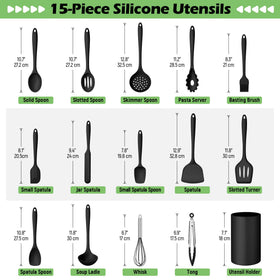 Homokit slotted spoon for draining soups and sautéed vegetables