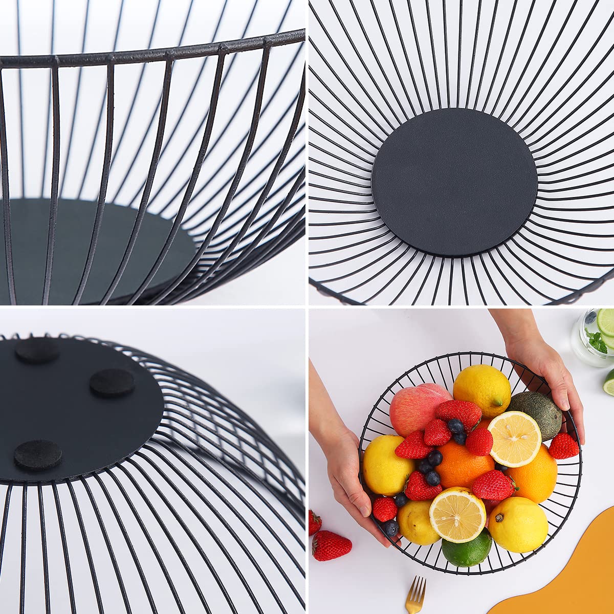 HOMQUEN versatile storage options with round and square styles