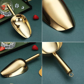HOMQUEN Gold Ice Scoop ideal for family gatherings and parties