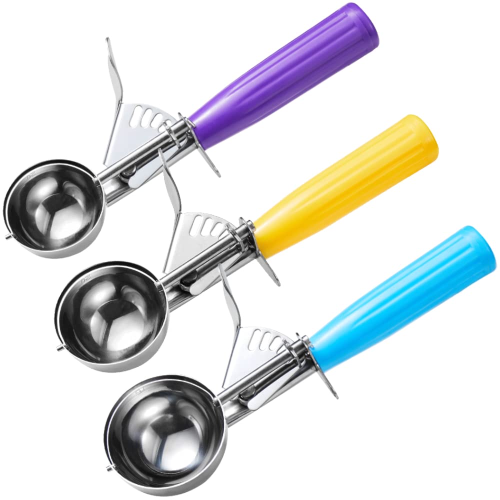 HOMURE H ice cream scoop set with three sizes for versatile portions.