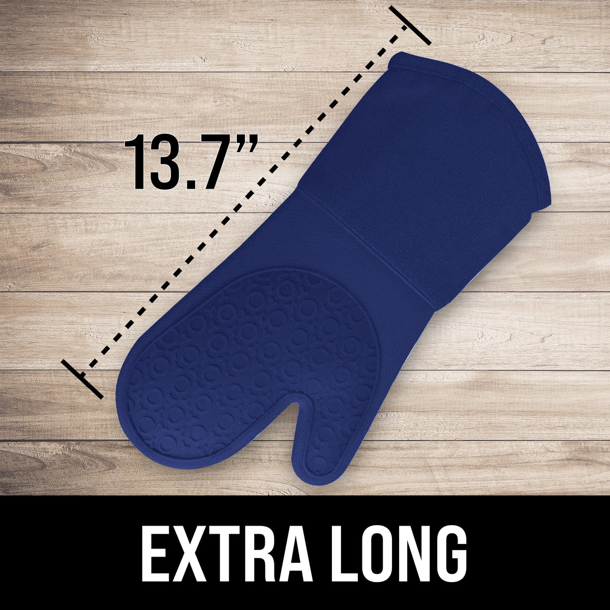 HOMWE BPA-free silicone mitt, waterproof and steam-resistant for dry hands.