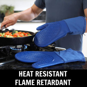 HOMWE non-slip palm texture enhances grip during cooking.