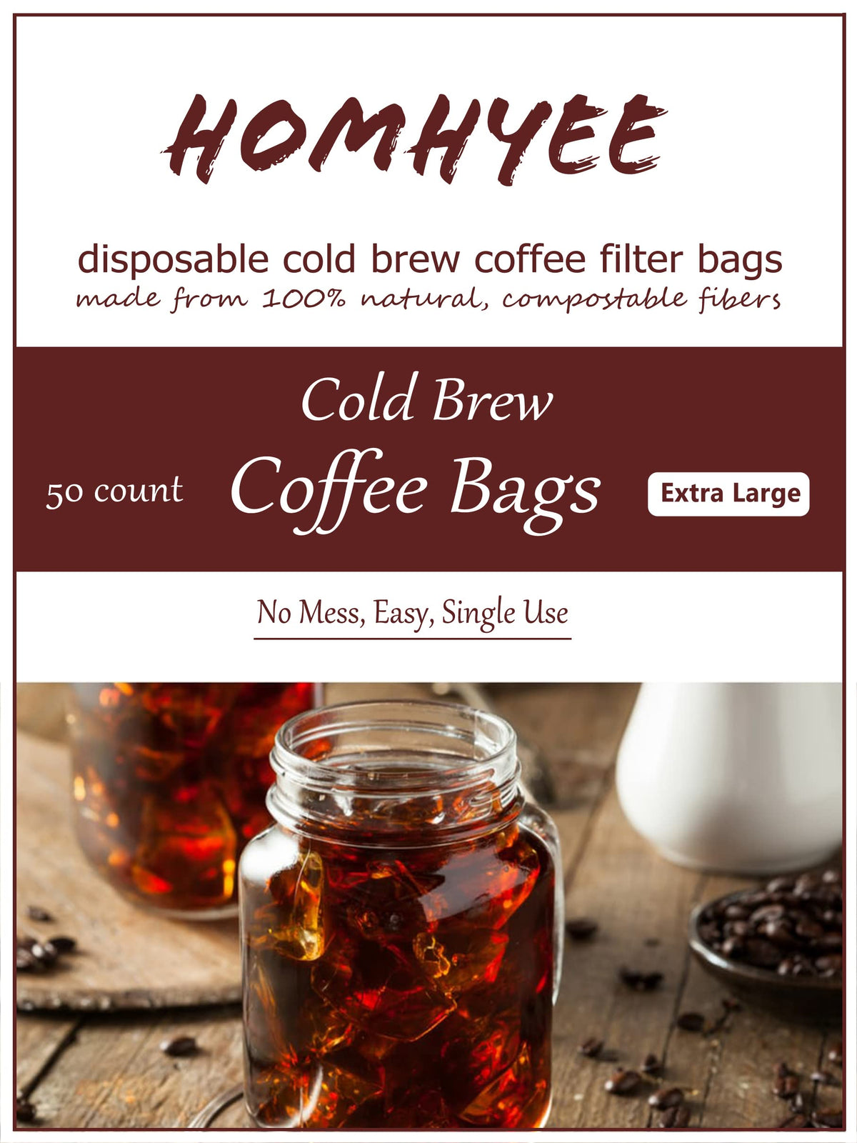 HOMYHEE 8x12 inch bags fit standard jars and pitchers.