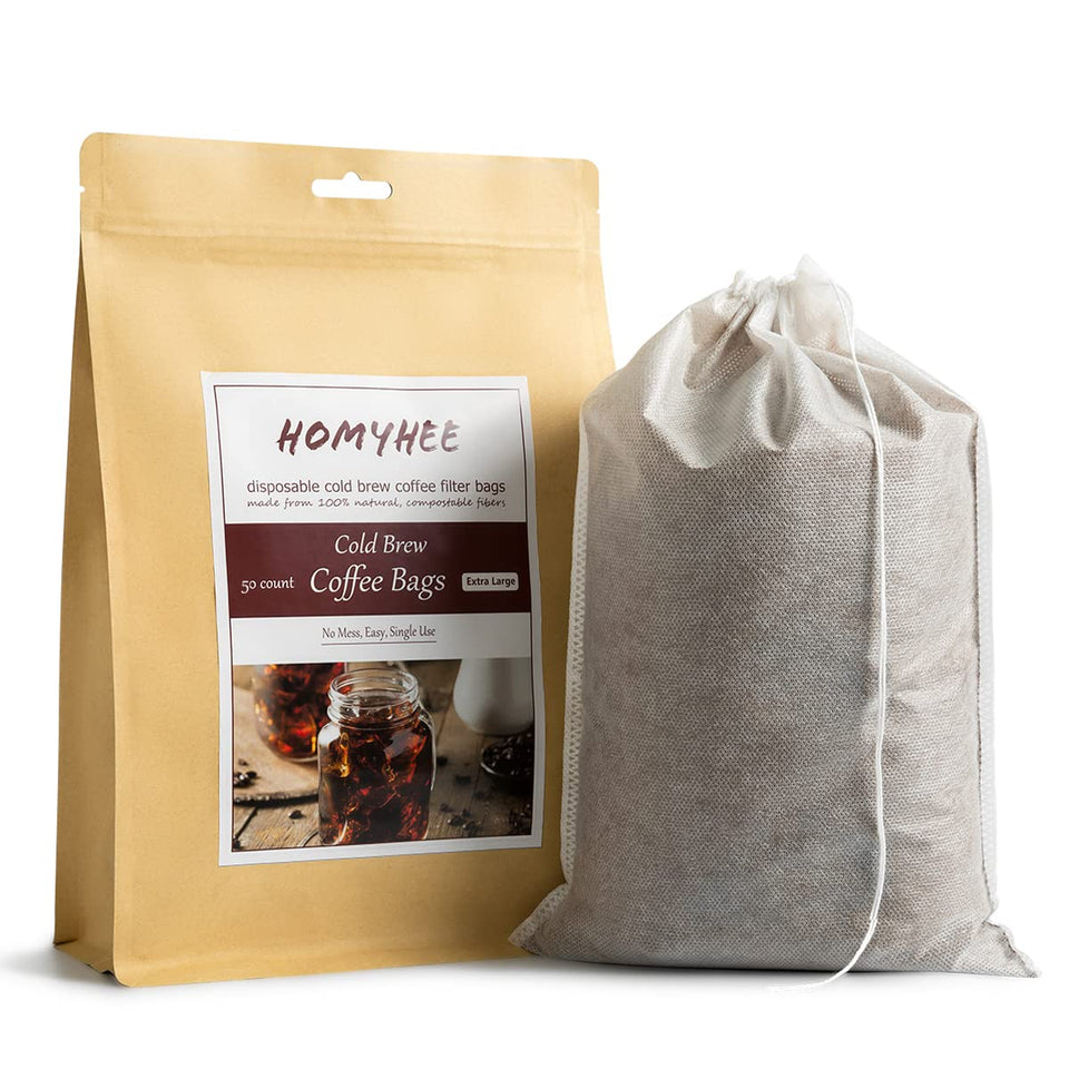 HOMYHEE cold brew filter 8x12 bag for large-batch concentrate brewing.