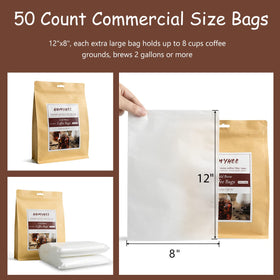 HOMYHEE fine mesh coffee bags deliver strong concentrate with minimal sediment.