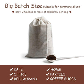 HOMYHEE XL cold brew bags designed for commercial-size batches.