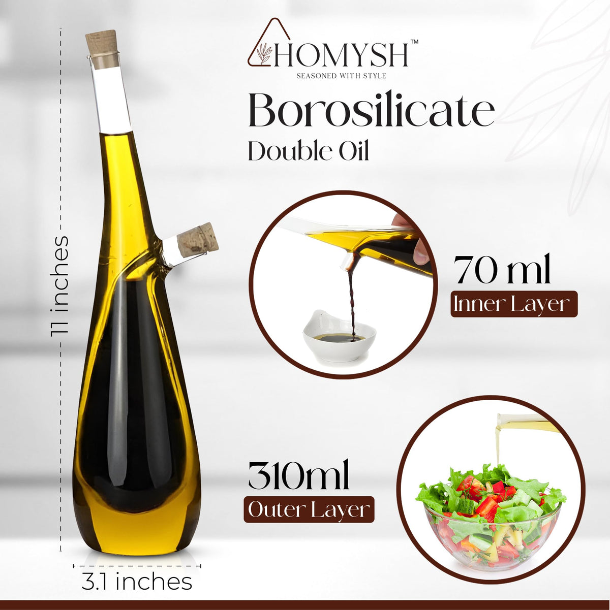 Homysh cork stoppers help preserve flavor and freshness