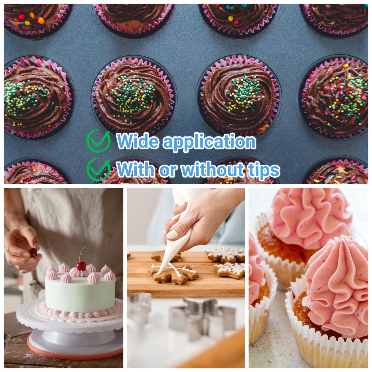 HOMYTOP versatile solution suits professional and home bakers for creative decorating.