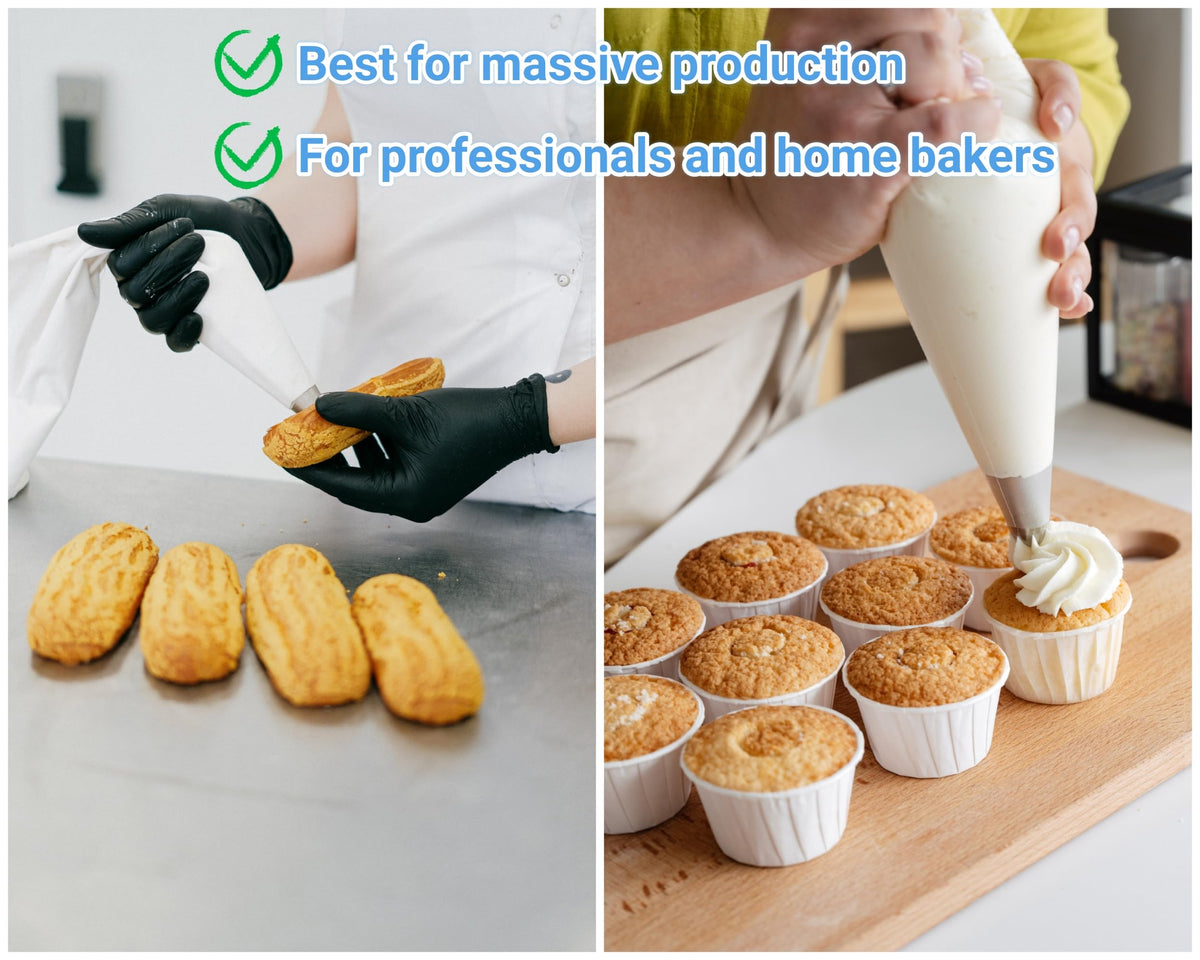 HOMYTOP all-tip compatibility works with various piping tips and couplers.