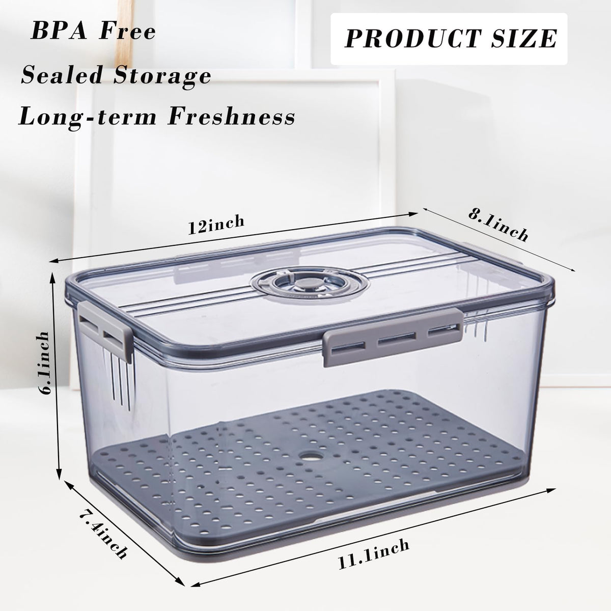 Honbuty bread box transparent shell lets you check status at a glance.