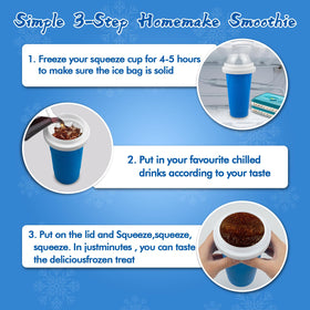 Honbuty Slushie Maker Cup spoon-straw combo for versatile sipping and mess-free use