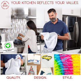 HONEST WEAVE flour-sack-towel oversized 27x27 for versatile cleaning tasks