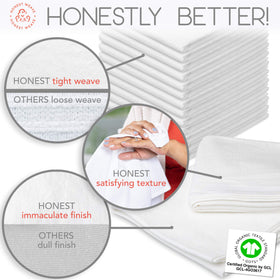 HONEST WEAVE organic cotton towels feel soft yet durable for everyday use.
