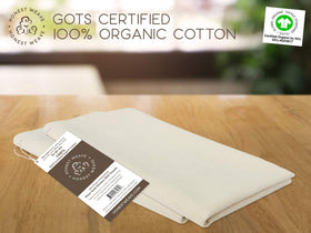 HONEST WEAVE oversize dish cloth with dense weave, ideal for wiping counters and cookware.