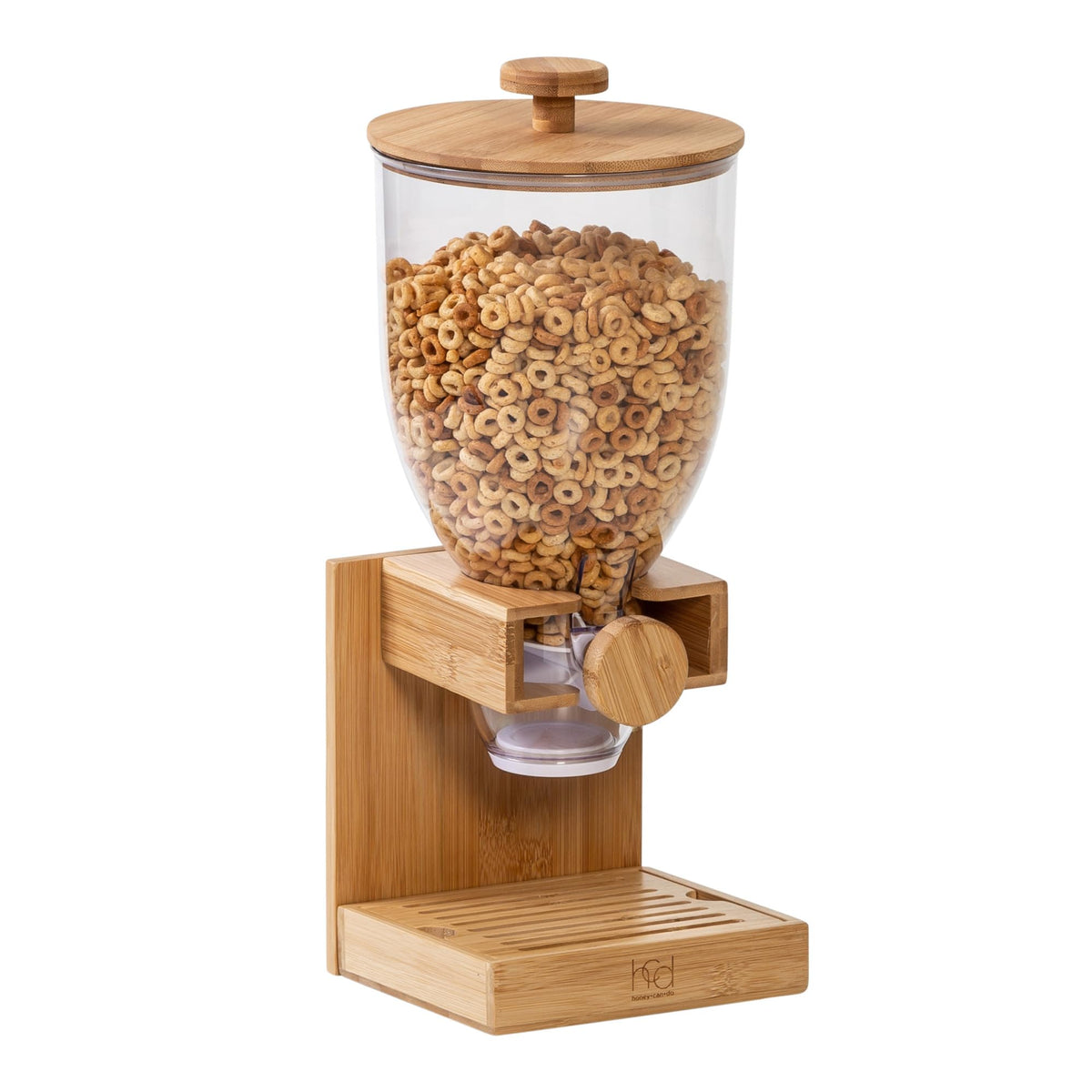 Honey-Can-Do 1/4 cup portion mechanism ideal for cereals and coffee beans