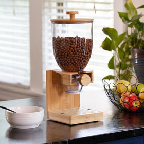 Honey-Can-Do bamboo-base dispenser showcases durable, eco-friendly materials