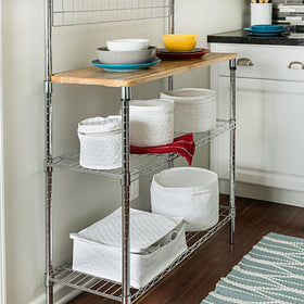 Honey-Can-Do dinnerware storage set: salad plate case cushions delicate plates.