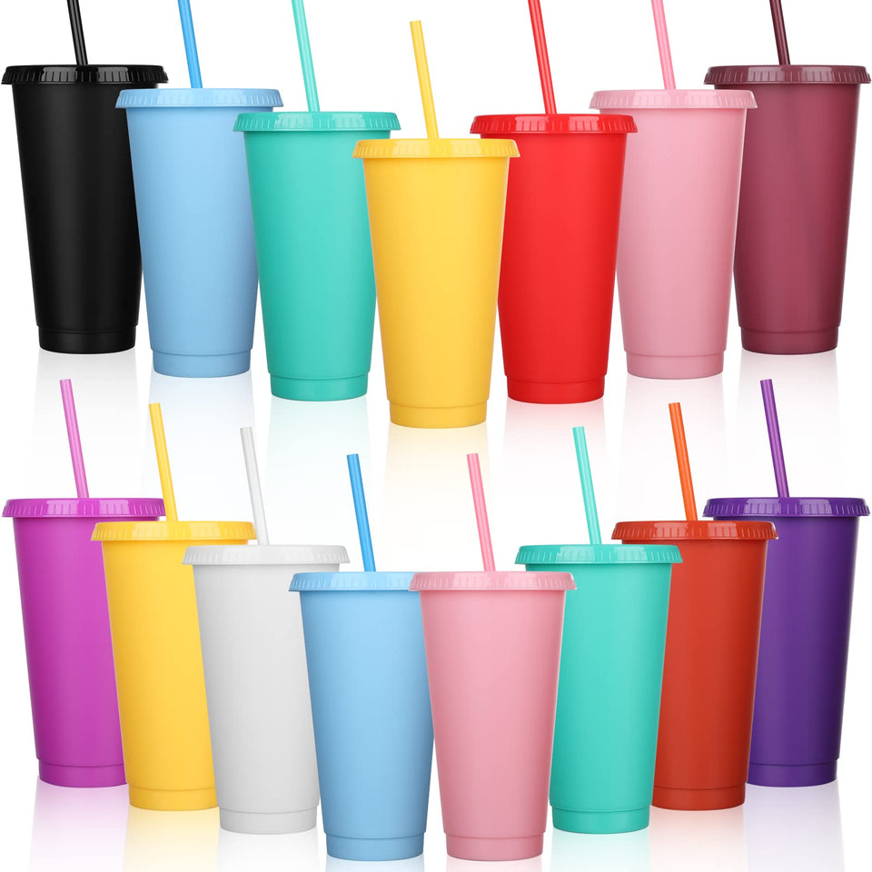 Honeydak 15-pack tumbler with lid and straw for party gifts and everyday hydration.