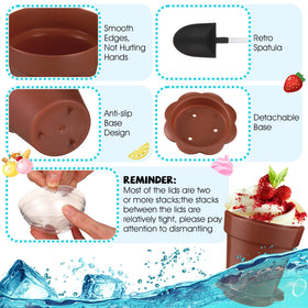 Honeydak transparent lid shows contents quickly during events.