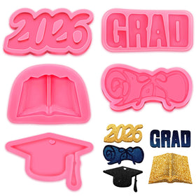 Honeydak 2026 graduation mold fondant toppers for festive cakes