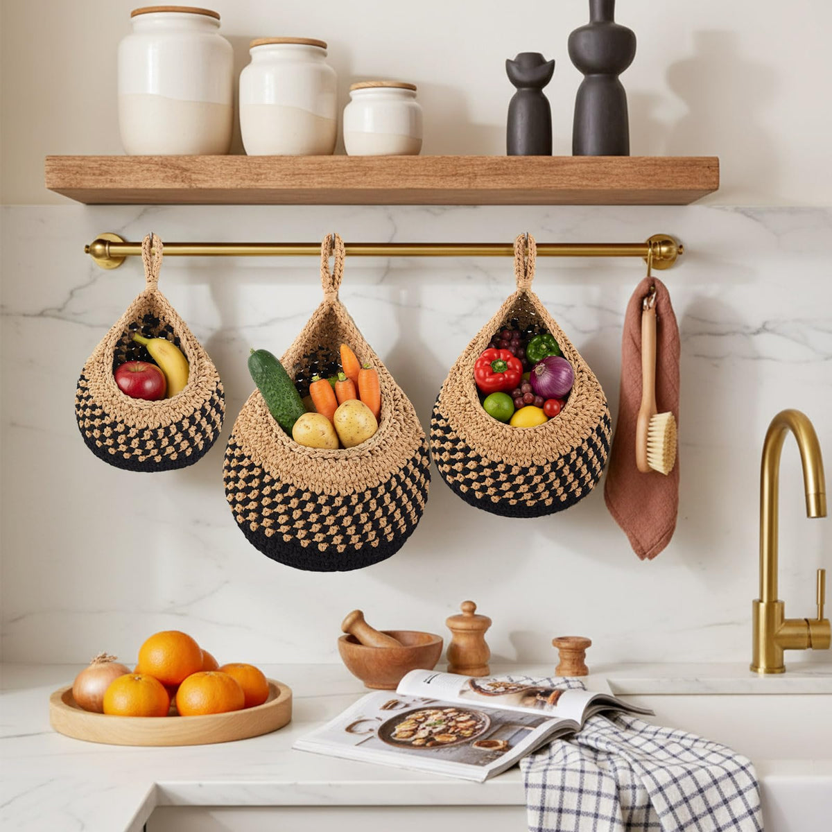 Honeydak boho kitchen decor setup adds rustic charm and space
