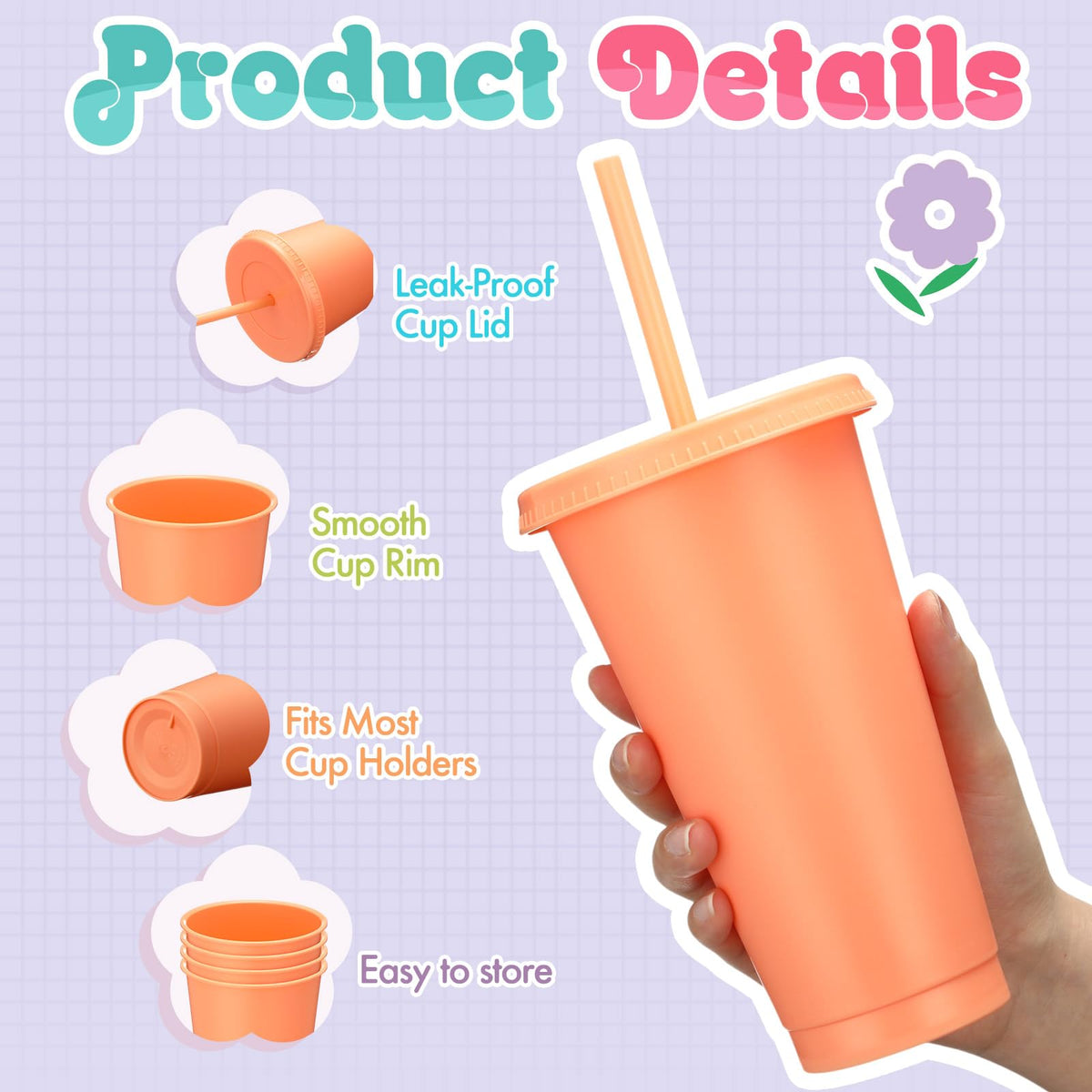 Honeydak bulk gift cups set in bright colors for birthdays and events