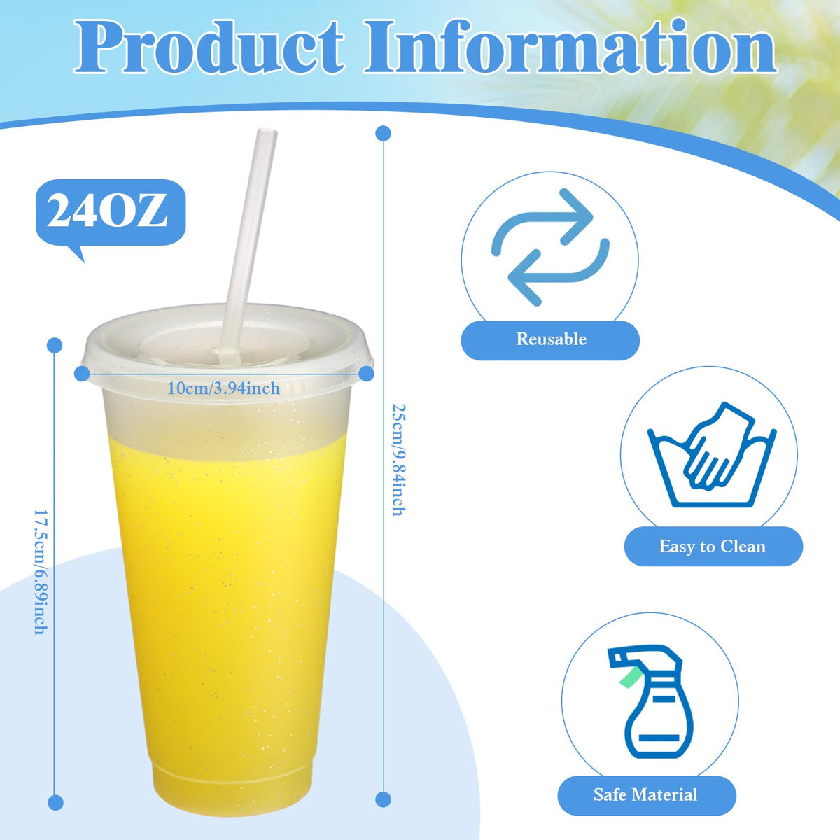 Honeydak dishwasher-safe plastic tumbler with non-slip brush finish for easy cleaning.