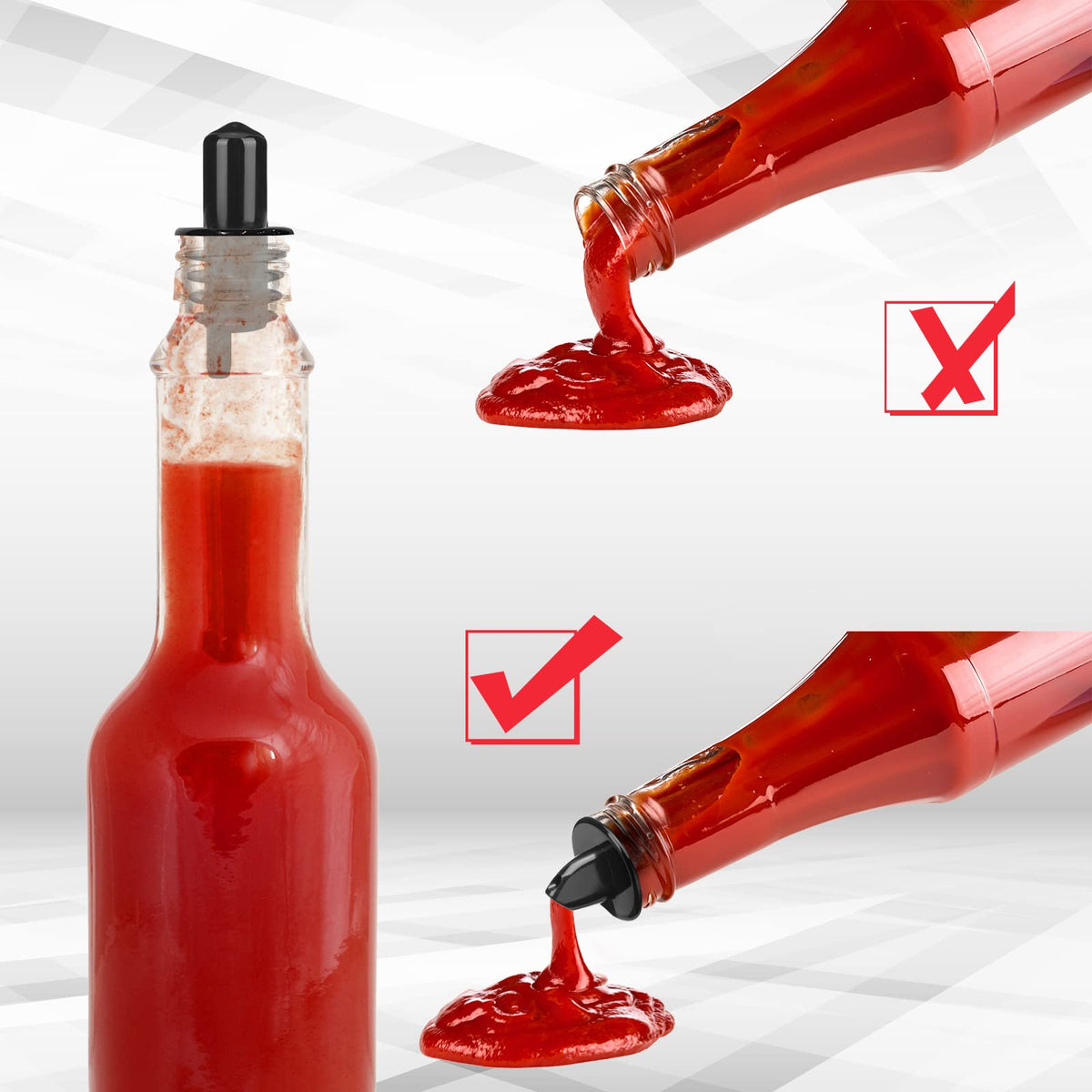 Honeydak spill-free spouts promote tidy countertops during gatherings