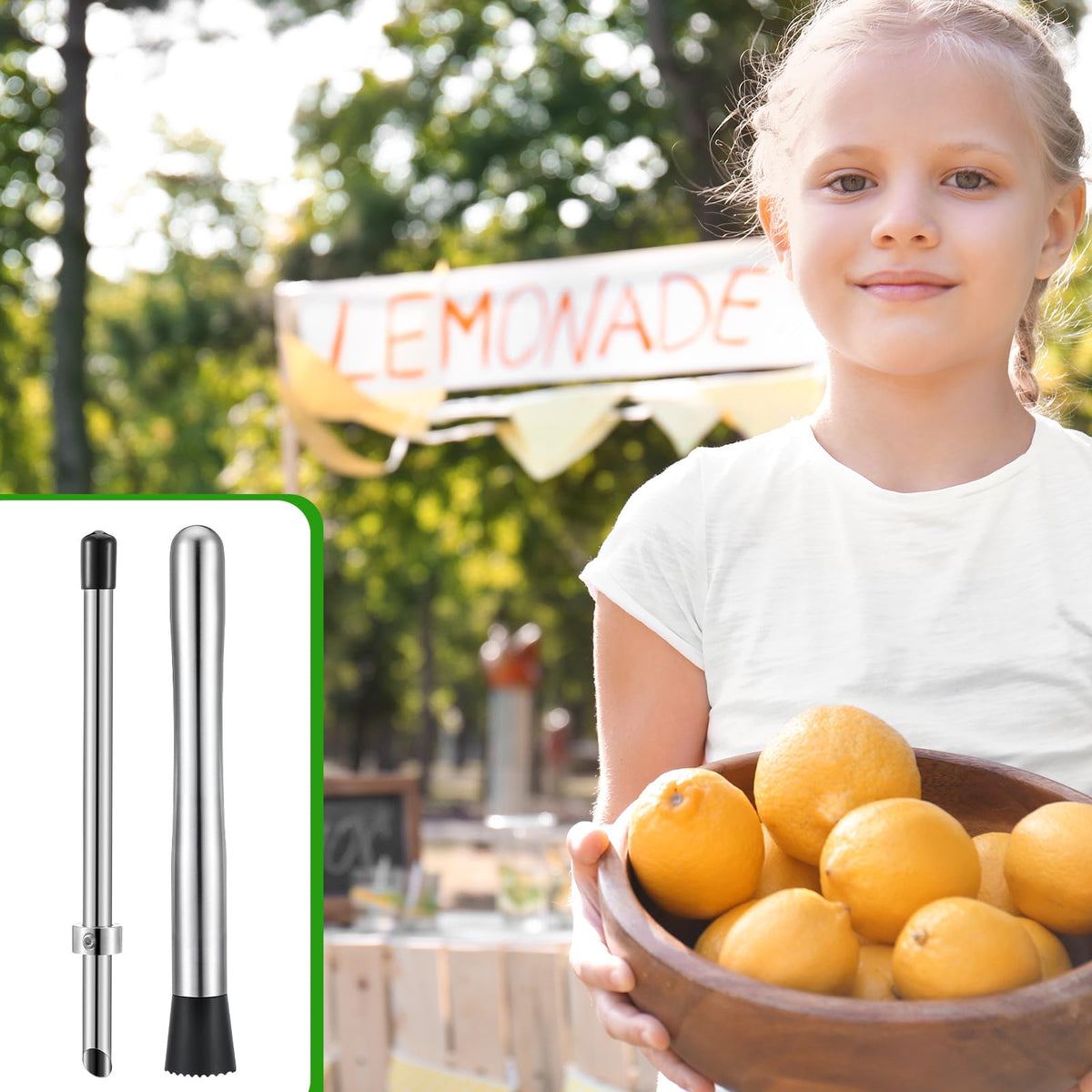 Honeydak ergonomic muddler handle designed for comfort