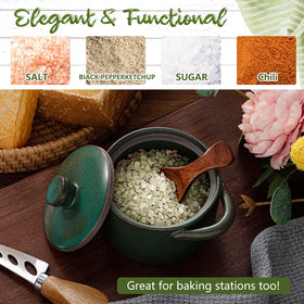 Honeydak gift-ready salt cellar ideal for housewarmings and special occasions.