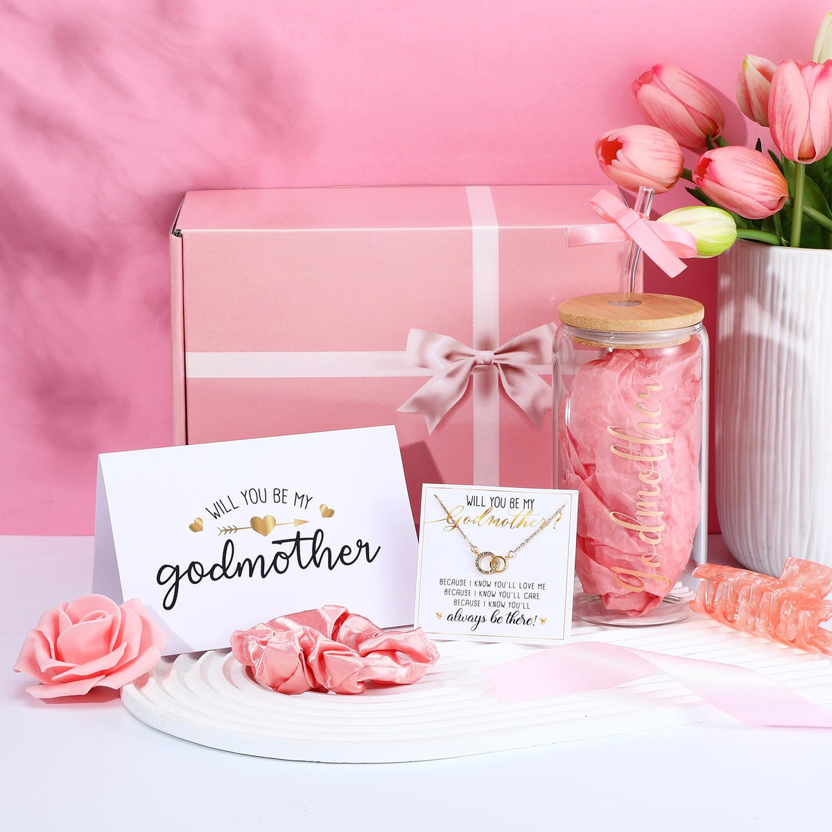 Honeydak Godmother proposal necklace as a meaningful keepsake