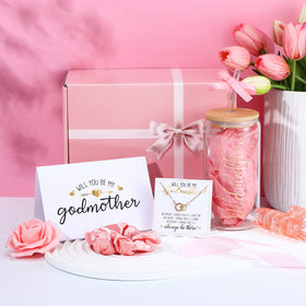 Honeydak Godmother proposal necklace as a meaningful keepsake