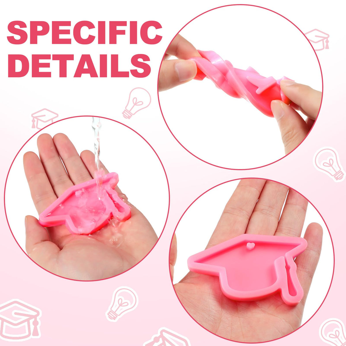 Honeydak grad mold ideal for cake toppers and snacks