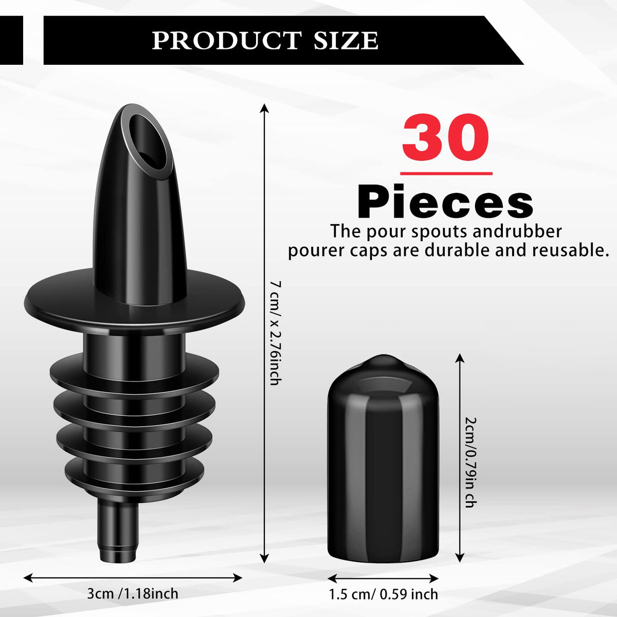 Honeydak liquor bottle pour spout enables precise, controlled pours