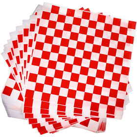 Honeydak sandwich wrapping paper with checkered wax design protecting sandwiches from grease and spills