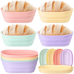 Honeydak silicone banneton basket pink for easy dough release and professional loaves