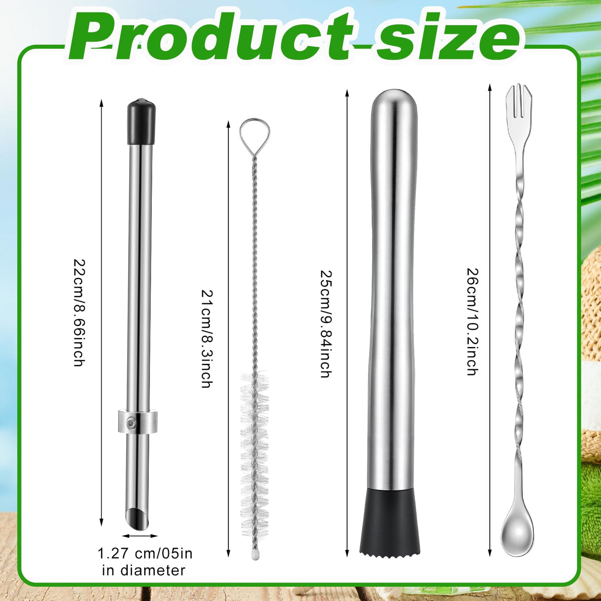 Honeydak muddler base 3.3 cm diameter for even crushing