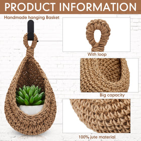 Honeydak teardrop hanging baskets showcase rustic charm while organizing produce.