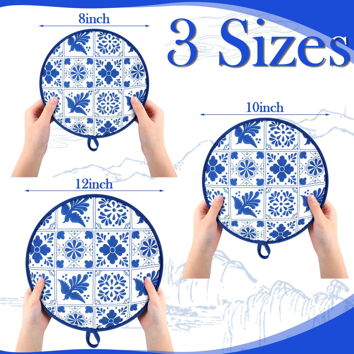 Honeydak tortilla warmer 12in dual-sided pattern adds elegance to meals
