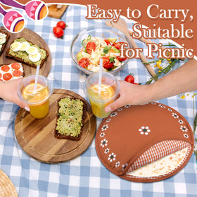 Honeydak versatile warmer for pitas and naan at table