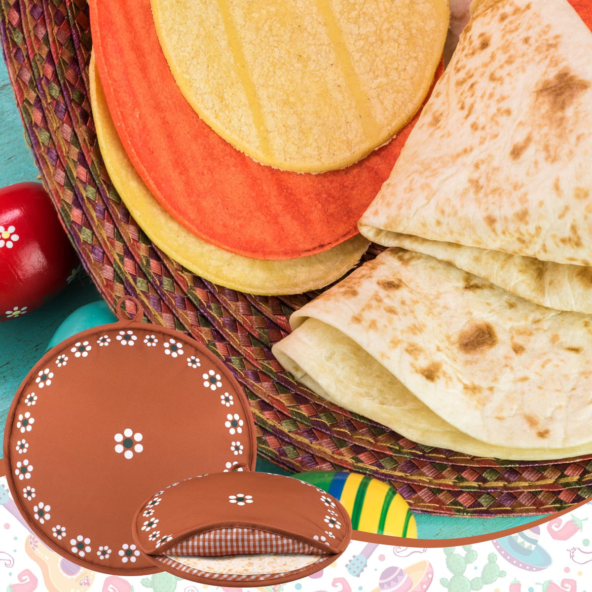 Honeydak open tortilla warmer with tortillas ready to serve