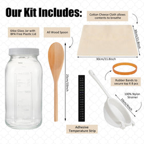 Honeydak wide-mouth lid securely seals for easy pouring and storage